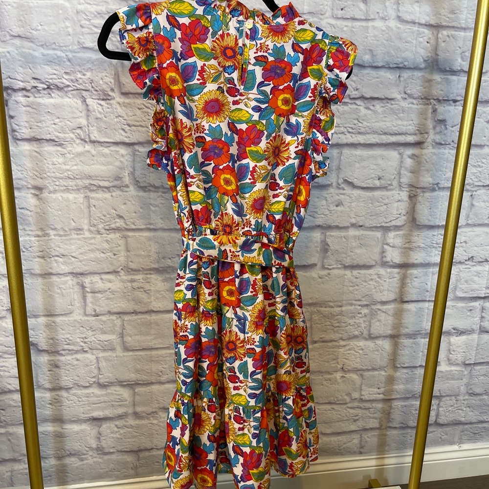 Multi-colored floral dress